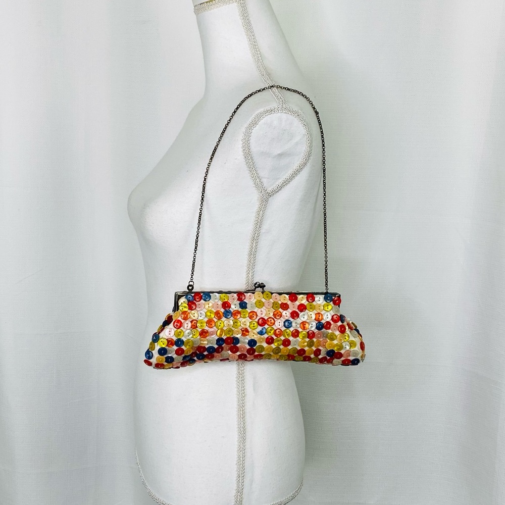 Aldo Multicolored Button Embellished Mini Bag